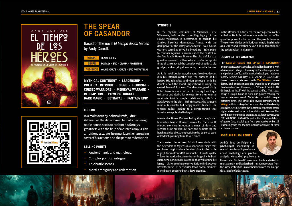 The Spear of Casandor - Treatment